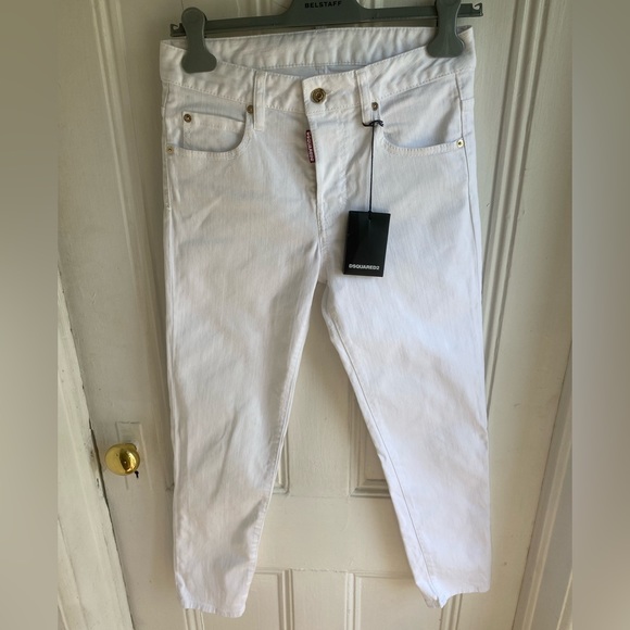 DSQUARED2 SUPER SKINNY JEANS IN STRETCH COTTON DENIM Sz 38IT - Picture 3 of 13